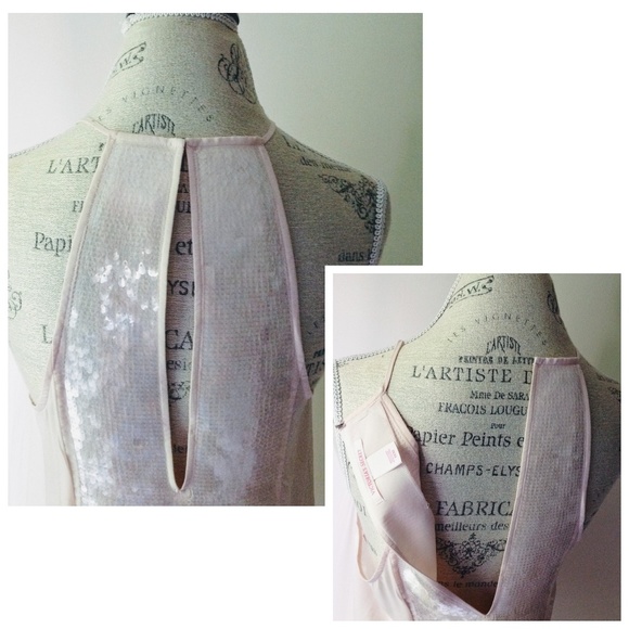 Victoria's Secret | Light Pink Sequin Halter Top - Picture 6 of 8